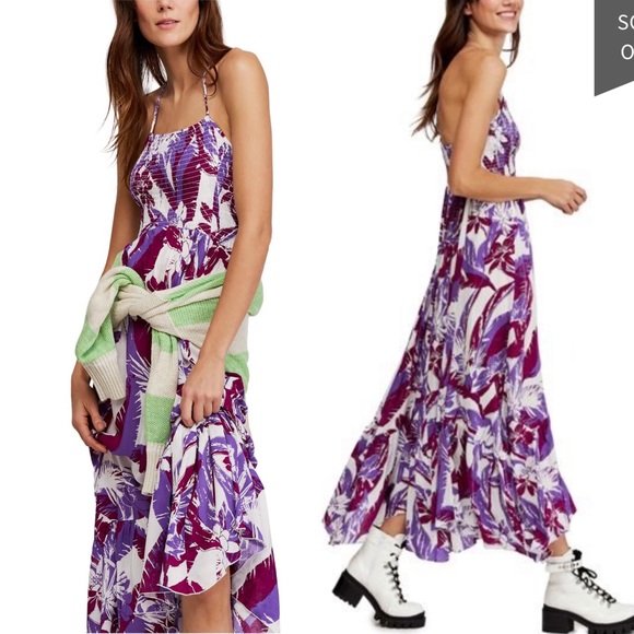 Free People Dresses & Skirts - Free People Heat Wave Floral Print Maxi Dress